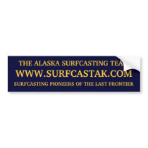 THE ALASKA SURFCASTING TEAM bumper stickers