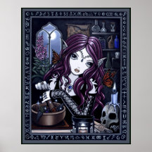The Alchemist Gothic Fantasy Art Poster