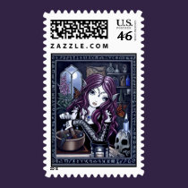 "The Alchemist" Gothic Magic Fairy Postage stamps