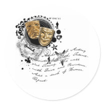 The Alchemy of Acting Round Stickers