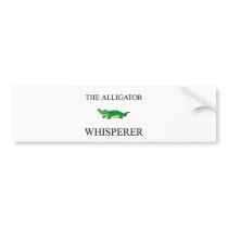 The Alligator Whisperer bumper stickers by AnimalShirts The Alligator Whisperer bumper stickers