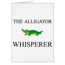 The Alligator Whisperer cards by AnimalShirts The Alligator Whisperer cards