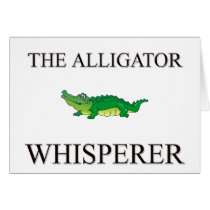 The Alligator Whisperer cards by AnimalShirts The Alligator Whisperer cards