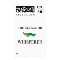 The Alligator Whisperer postage by AnimalShirts The Alligator Whisperer postage