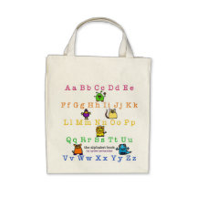 the alphabet book - cover - grocery bag