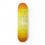 The Alphabet Skateboard