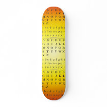 The Alphabet Skateboard