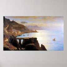 The Amalfi Coast Campania Italy Poster