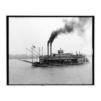 The America, Mississippi river boat, Miss. 1900-19 print