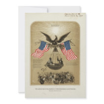 The American Declaration of Independence 1861 Custom Invitation