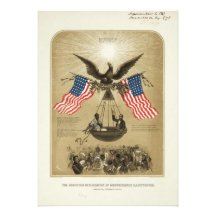 The American Declaration of Independence 1861 Custom Invitation