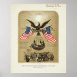 The American Declaration of Independence 1861 Poster