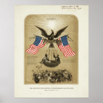 The American Declaration of Independence 1861 Poster