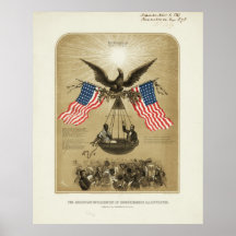 The American Declaration of Independence 1861 Poster