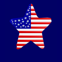 The American Star T-Shirt by Lotacats The American Star T-Shirt