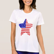The American Star T-Shirt by Lotacats The American Star T-Shirt