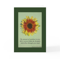 The amount of sunshine-Inspiration Card