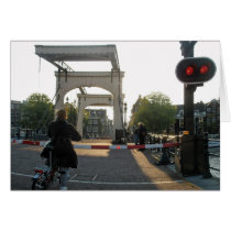 The Amsterdam Magere Brug (Skinny Bridge) Card by hollandshop The Amsterdam Magere Brug (Skinny Bridge) Card