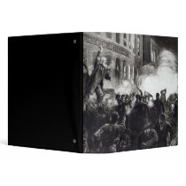 The Anarchist Riot in Chicago Vinyl Binder