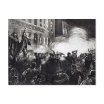 The Anarchist Riot in Chicago Postcard