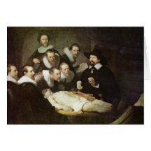 The Anatomy Lesson Of Dr. Nicolaes Tulp. Card