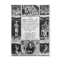 The Anatomy of Melancholy Post Card