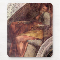 The ancestors of Christ by Michelangelo Mouse Pad