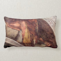 The ancestors of Christ by Michelangelo Throw Pillows