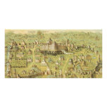 The Ancient City of Jerusalem &amp; Solomon's Temple Custom Photo Card
