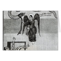 The Angel, holding the Keys of Hell Greeting Card