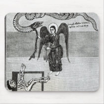 The Angel, holding the Keys of Hell Mouse Pads