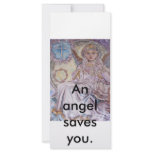 The angel of the Christmas rose., An angel save... rack cards