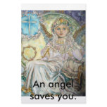The angel of the Christmas rose., An angel save... stationery
