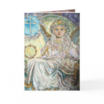 The angel of the Christmas rose. Greeting Card