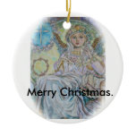 The angel of the Christmas rose., Merry Christmas. Ornaments