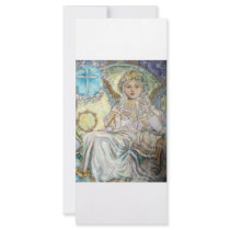 The angel of the Christmas rose. Rack Card Template