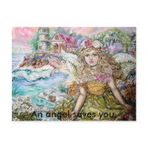 The angel of the pearl shellfish., An angel sav... postcards by 10240025 The angel of the pearl shellfish., An angel sav... postcards