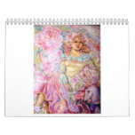 The angel of the rose quartz clock. calendar