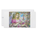 The angel of the rose quartz clock., Happy Chri... photo cards