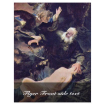 The Angel Prevents The Sacrifice Of Isaac, Flyers