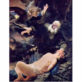 The Angel Prevents The Sacrifice Of Isaac, photosculpture