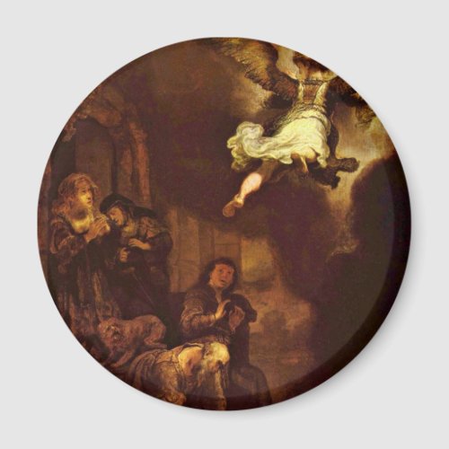 The Angel Raphael Leaving The Family Of Tobit. Magnets