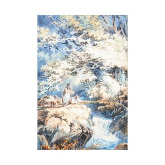 The Angler Joseph Mallord William Turner ART Gallery Wrap Canvas