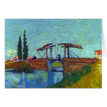 The Anglois Bridge at Arles  by Vincent van Gogh Greeting Card