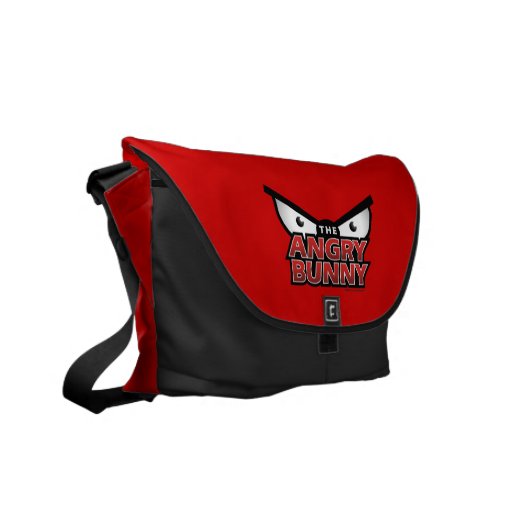 The Angry Bunny Eyes Messenger Bag