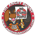 The Angry Bunny Sticker
