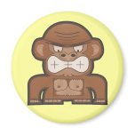 The Angry Donkey Monkey - Customizable Background magnets