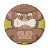 The Angry Donkey Monkey - High Test Fridge Magnets