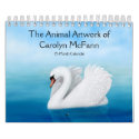 The Animal Artwork of Carolyn McFann Calendar calendar