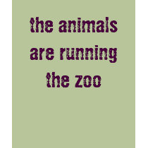 the animals are running the zoo t-shirts